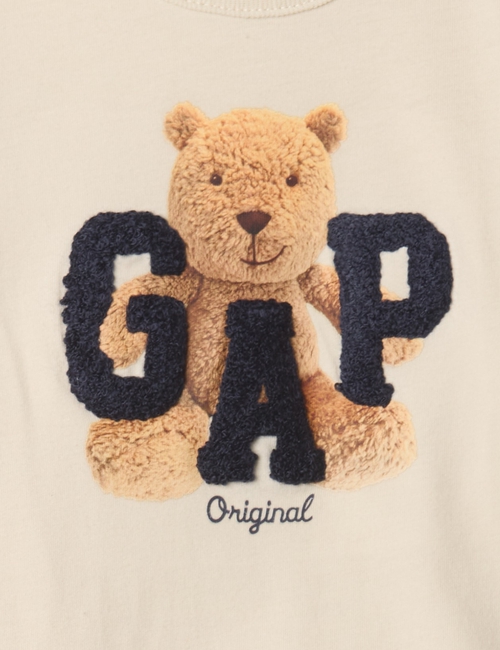 Baby Organic Cotton Bear Logo Bodysuit