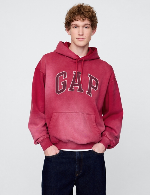 VintageSoft Oversized Logo Hoodie