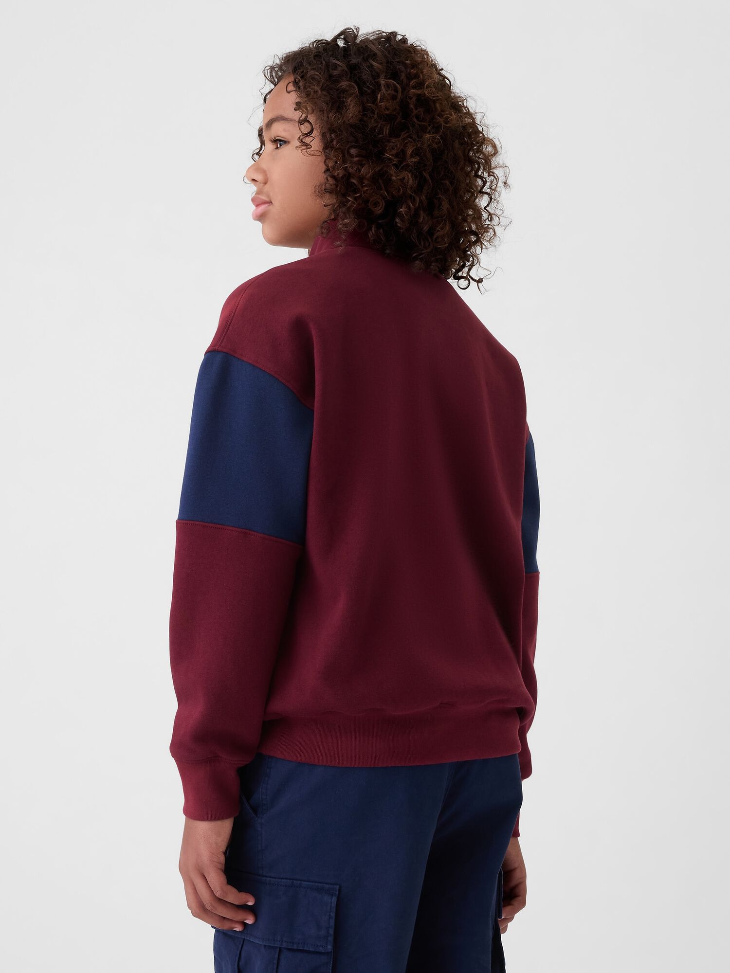 Shop Kids Half Zip Pullover for Boys GAP UAE
