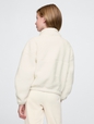 Kids Recycled Relaxed Sherpa Quarter-Snap Sweatshirt