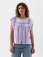 Flutter Sleeve Top