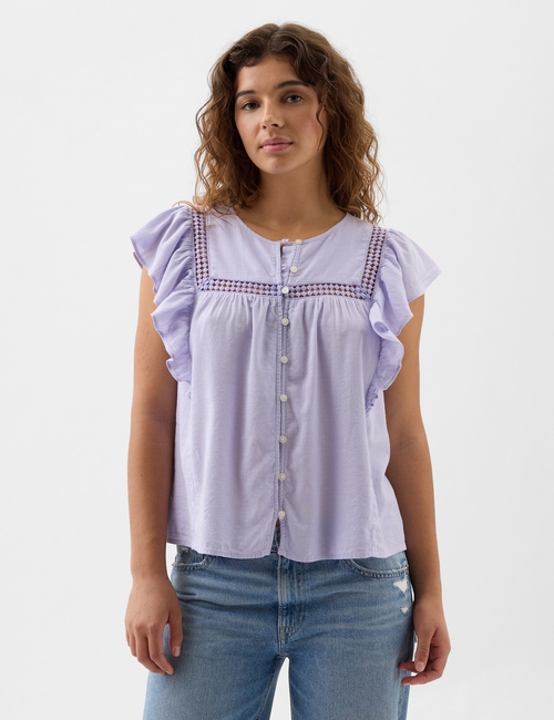 Flutter Sleeve Top