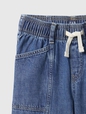 Kids Seamed Wide-Leg Pull-On Jeans