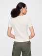 Modern Cropped Logo T-Shirt