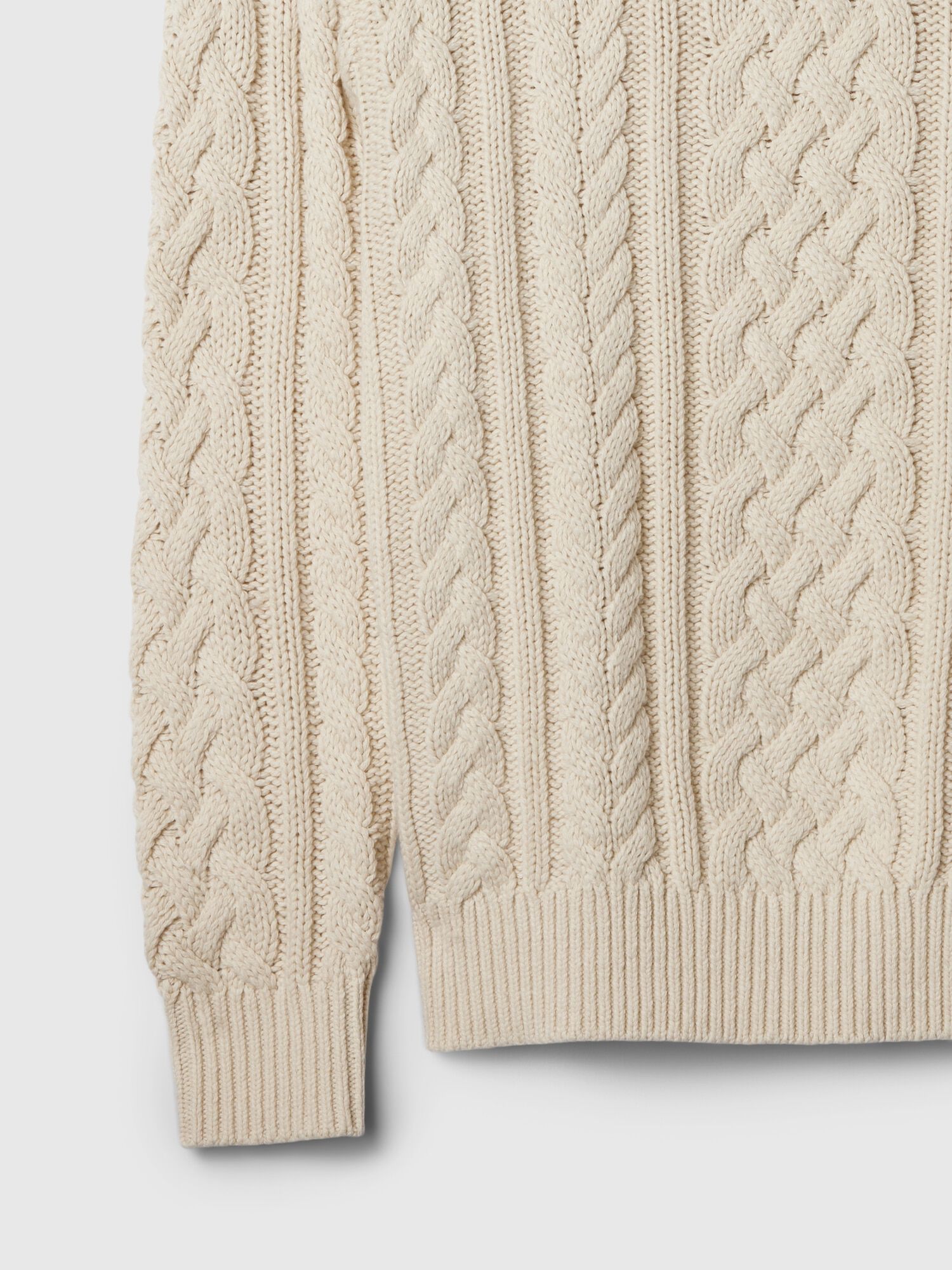 Shop Relaxed Cable Knit Sweater for Men GAP UAE