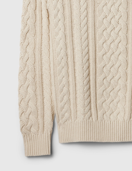 Relaxed Cable-Knit Sweater