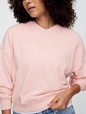 Vintage Soft French Terry Wedge V-Neck Sweatshirt