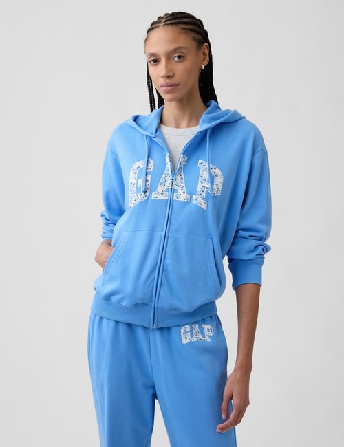 Relaxed Gap Logo Zip Hoodie