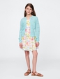 Kids Linen-Cotton Floral Dress