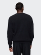 Oversized Fisherman-Stitch Crewneck Sweater