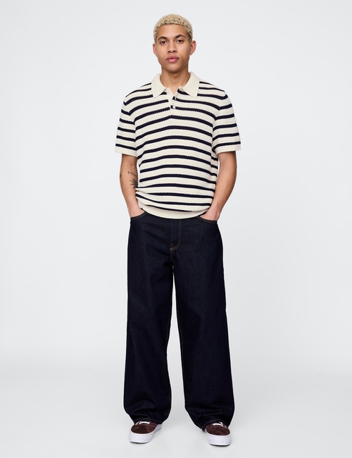 JACQUARD STRIPE POLO