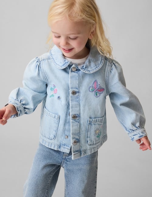 Baby & Toddler Denim Embroidered Chore Jacket