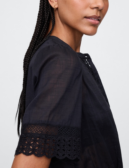 Lace-Trim Shirt