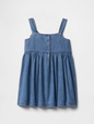 Baby & Toddler Bow Denim Dress