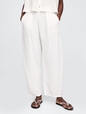 Crinkle Gauze Easy Barrel Pants