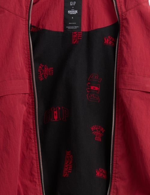 Stranger Things Flannel-Lined Track Jacket