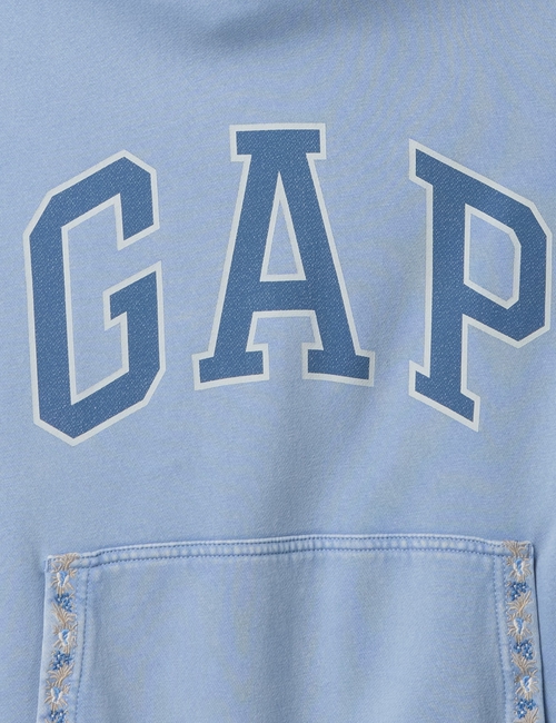 VintageSoft Oversized Logo Hoodie