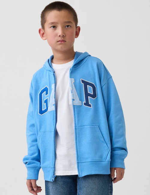 Kids Relaxed Gap Logo French Terry Zip Hoodie