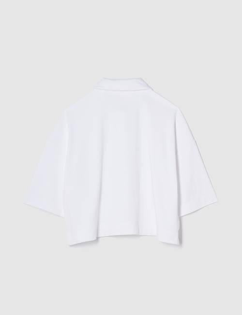 Organic Cotton VintageSoft Heavyweight Cropped Polo Shirt