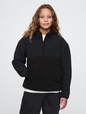 Kids Sherpa Logo Half-Zip Pullover