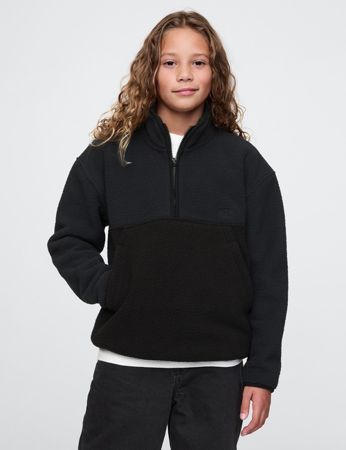 Kids Sherpa Logo Half-Zip Pullover