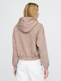 VintageSoft Cropped Logo Hoodie