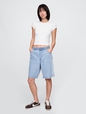 11" Mid Rise UltraSoft Easy Longline Denim Shorts