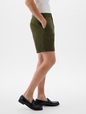 8" Linen-Cotton Shorts