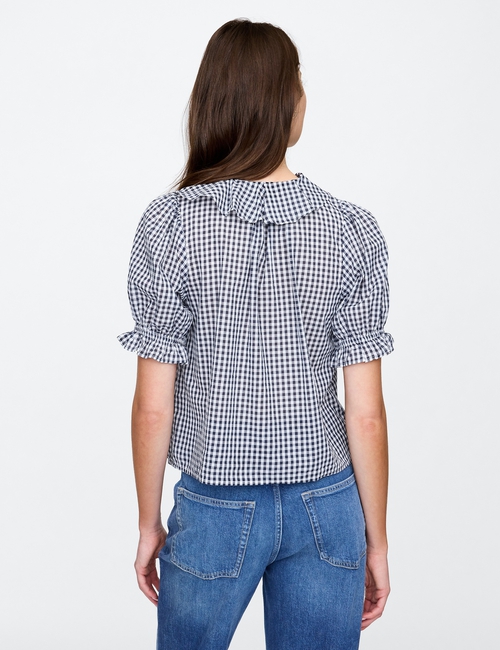 Relaxed Voile Ruffle Top