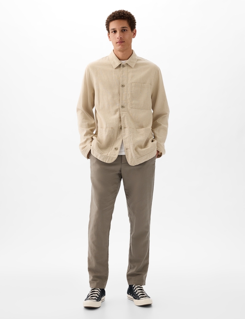 Linen-Cotton Chore Jacket