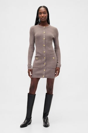 CashSoft Rib Pocket Mini Sweater Dress