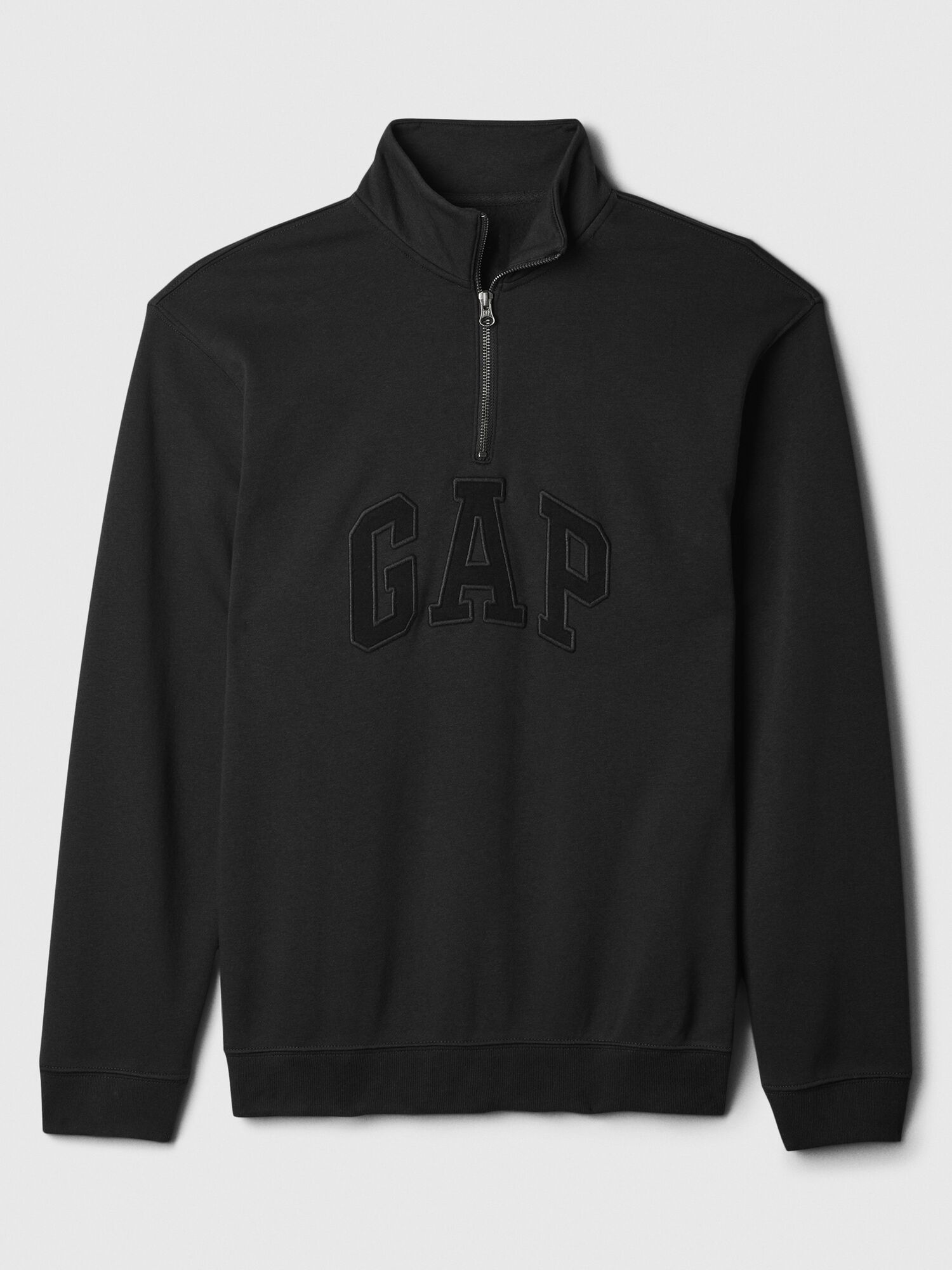 Shop Relaxed Gap Logo Quarter Zip Sweatshirt for GAP UAE