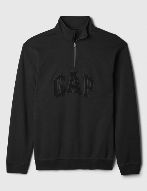 Relaxed Gap Logo Quarter-Zip Sweatshirt