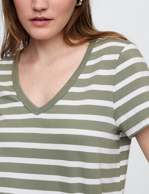 Favorite Stripe V-Neck T-Shirt