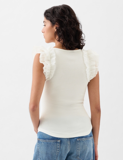 Mini Rib Flutter T-Shirt