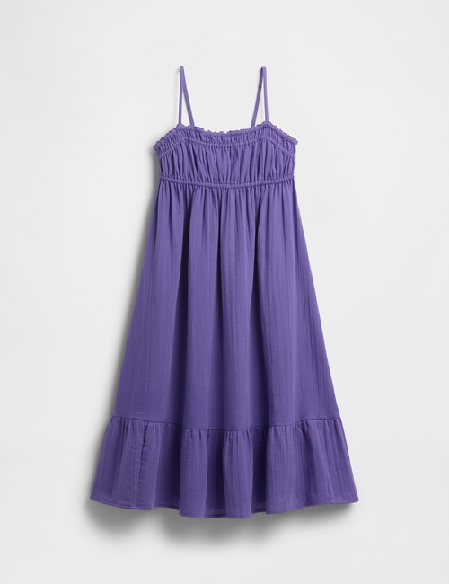 Kids Crinkle Gauze Midi Dress