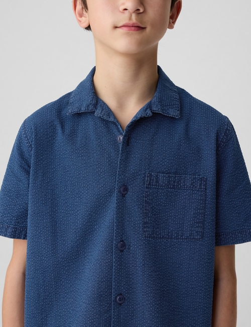 Kids Seersucker Oxford Shirt