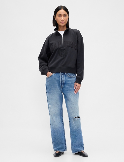 VintageSoft 1969 Logo Half-Zip Pullover