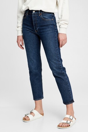 High Rise Cheeky Straight Jeans