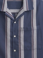 Boxy Texture-Stripe Vacay Shirt