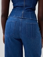 Gap × HFR High Rise Pintuck Stride Wide-Leg Jeans by Atelier Ndigo