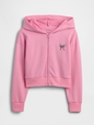 Lilo & Stitch Kids French Terry Cropped Zip Hoodie