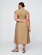 Poplin Midi Shirtdress