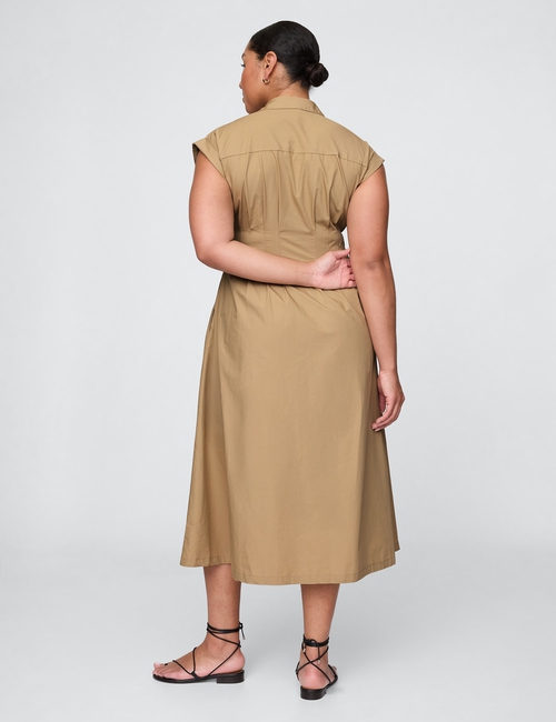 Poplin Midi Shirtdress