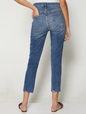 High Rise Destructed Cigarette Jeans With Washwell&#153