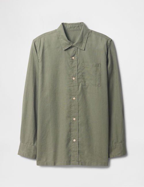 Kids Linen-Blend Shirt