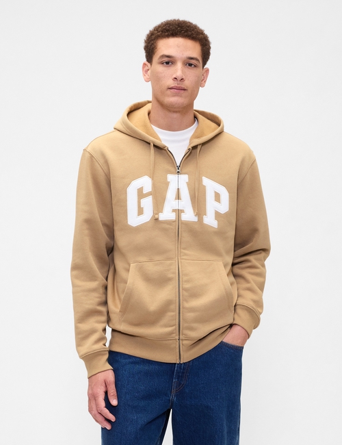 Relaxed Gap Logo Zip Hoodie