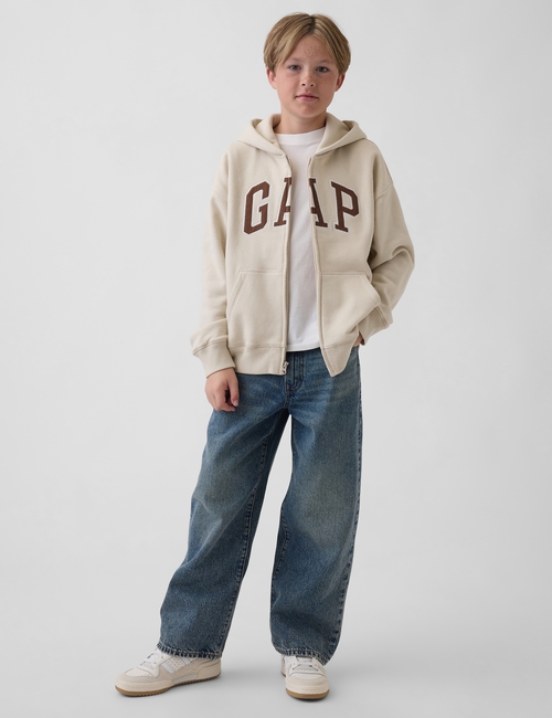 Kids VintageSoft Logo Zip Hoodie