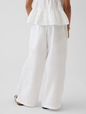 Kids Cotton Gauze Wide-Leg Pants