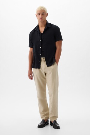 Linen-Cotton Trousers in Slim Fit